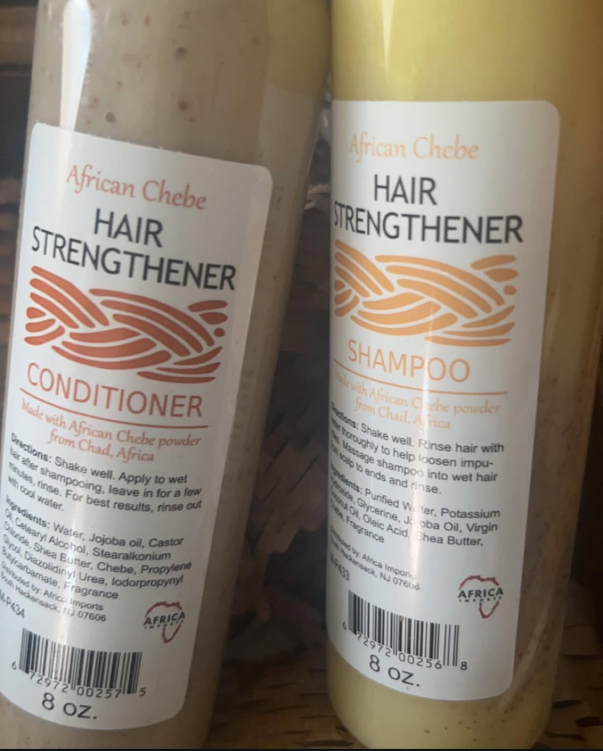 AFRICAN CHEBE HAIR STRENGTHENER CONDITIONER & SHAMPOO